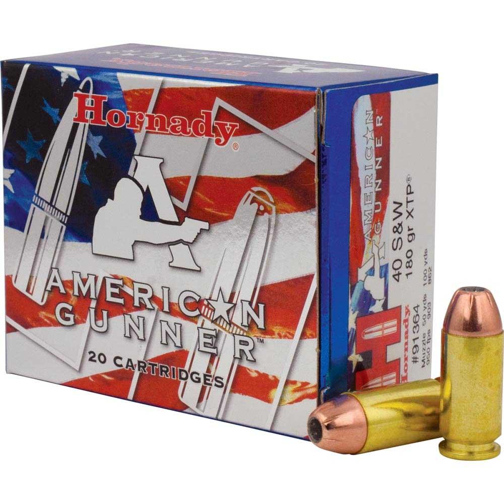 Hornady 40 S&W 180 Grain XTP American Gunner | Handgun Ammunition