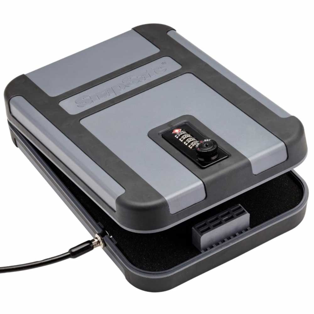 SnapSafe TrekLite XL Gun Safe Lock Box with TSA Combination Lock