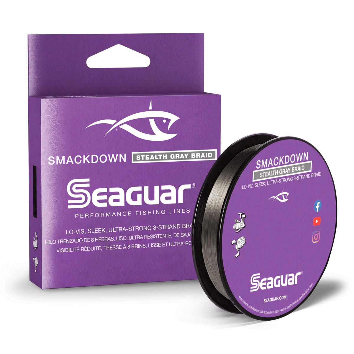 Seaguar Smackdown 40lb 150 Yard Braided Line - Stealth Gray | Rogers Sporting Goods Seaguar Smackdown 40lb 150 Yard Braided Line - Stealth Gray | Rogers Sporting Goods