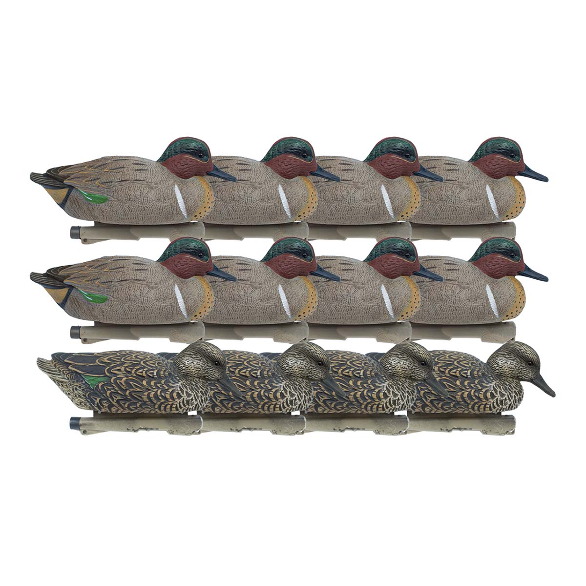  Medium Waddlewuddle Dragon グリーン Rig'Em Right Mainline Series Green-Winged Teal Duck Decoys