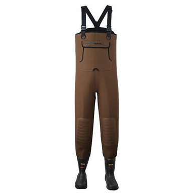 Caster Neoprene Cleat Bootfoot Waders - Brown (PUF-13375CAST-10 REGULAR)