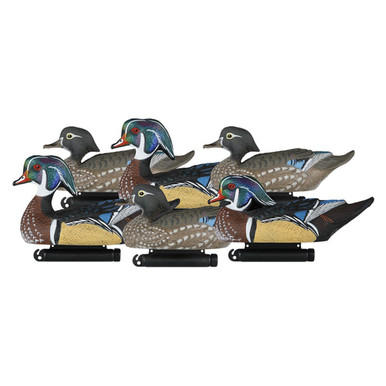 X-Treme Floating Wood Ducks, 6 Pack (DAK-17700)