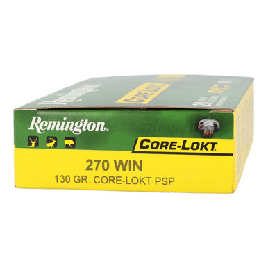 270 Winchester 130 Grain Soft Point Rifle Ammunition, Box of 20