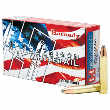 350 Legend 170 Grain InterLock American Whitetail Rifle Ammunition, Box of 20 (HOM-81196)