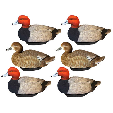 Heyday HydroFoam Floating Redhead Duck Decoys - 6 Pack | Rogers