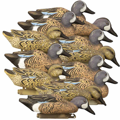 Higdon Standard Blue-Wing Teal Foam-Filled Duck Decoys - 12 Pack