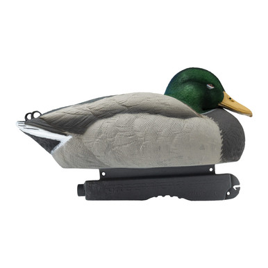 Pro-Grade Mallard Duck Decoys, Harvesters 12 Pack, With Flocked-Headed Drakes