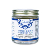 Vibrant Biome 108 Billion CFU Probiotics and Sporebiotics. 60 Servings Bulk Jar. 108 Billion Colonies per Serving. Leaky gut, allergies, food sensitivities, candida, gas & bloating. Improve Serotonin & mood. High Potency. Survives stomach acid, shelf stable. Does NOT require Refrigeration. Bacillus Coagulans, Lactobacillus, Bifodobacterium, and Saccharomyces Boulardii. 

Arrives Alive, Gluten-Free, Immune Boosting, Shelf Stable, Anti-Inflammatory, & Non Dairy. Repair Leaky Gut & Auto-immune issues, reduce gas & bloating, Improve Inflammation and allergy symptoms, Reduce fungal & yeast overgrowths, Improve Serotonin & mood.

B. coagulans, B. subtilis, B. clausii; Lactobacillus rhamnosus, L. casei, L. plantarum, L. bulgaricus, L. acidophilus; Bifidobacerium breve,  B. bifidum; & Saccharomyces boulardii. Probiotic and Sporebiotic strains.