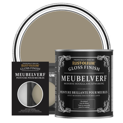 Meubelverf, Hoogglans - Koffie