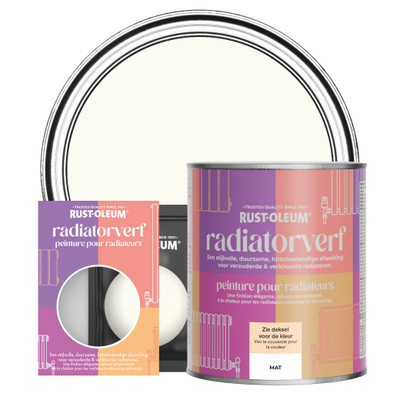 Radiatorverf, Mat  - Antiek Wit