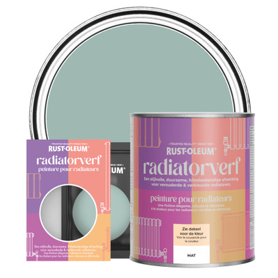 Radiatorverf, Mat  - Kustblauw