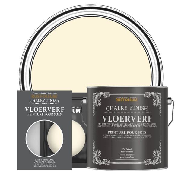 Vloerverf Chalky - Slagroom
