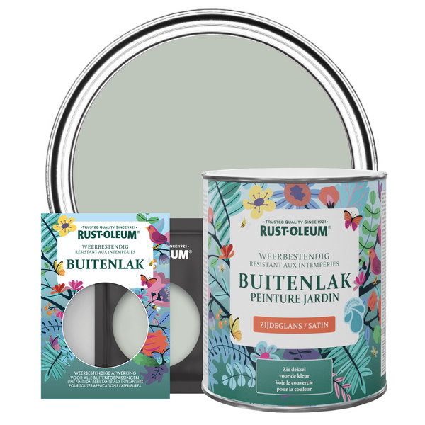 Buitenlak Zijdeglans  - Krijtgroen