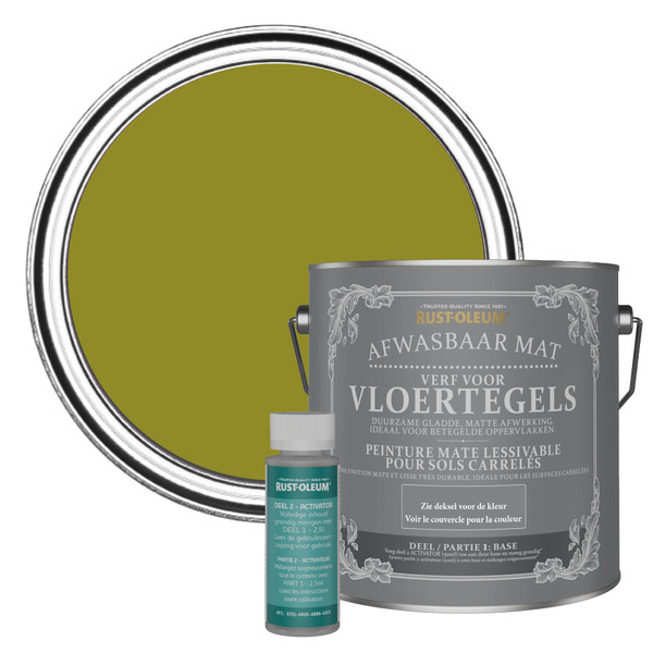 Vloertegelverf, Mat - Olijf