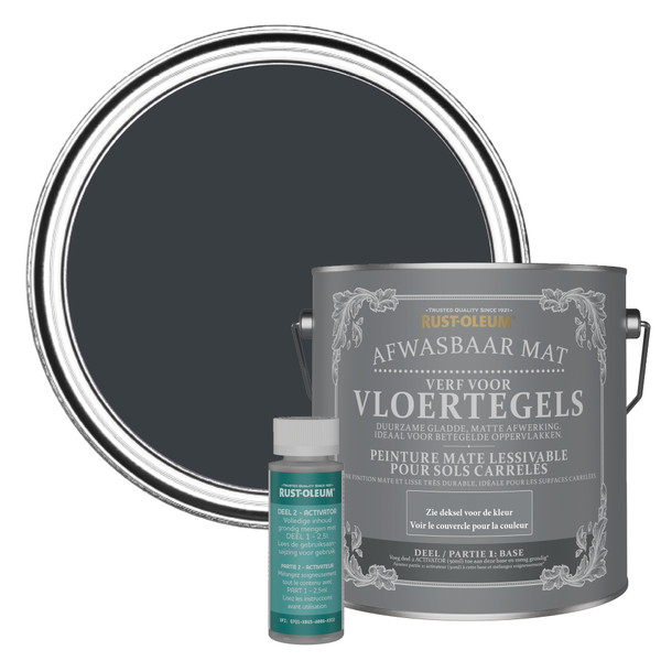 Vloertegelverf, Mat -  Antraciet