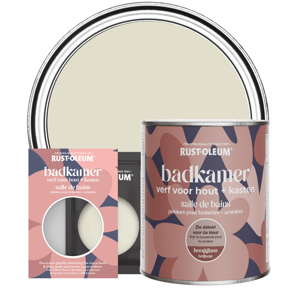 Badkamer verf voor hout en kasten, Hoogglans  - Havermelk