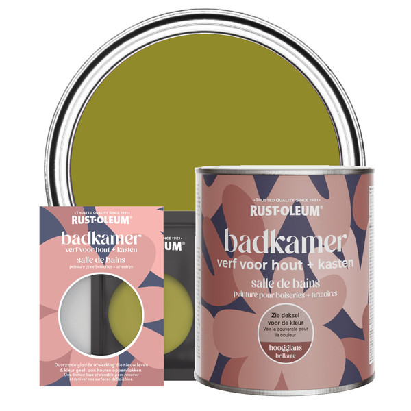 Badkamer verf voor hout en kasten, Hoogglans  - Olijf