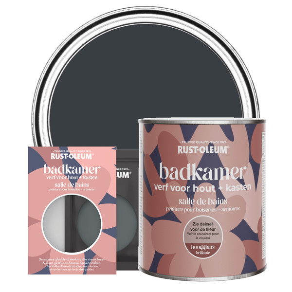 Badkamer verf voor hout en kasten, Hoogglans - Antraciet