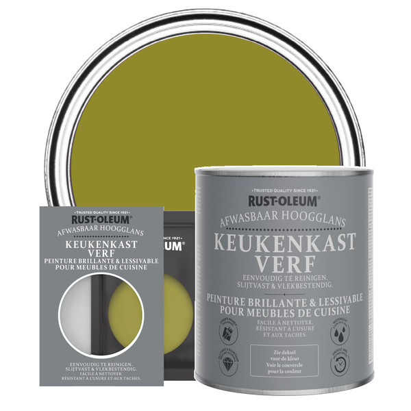 Keukenkast verf, Hoogglans  - Olijf