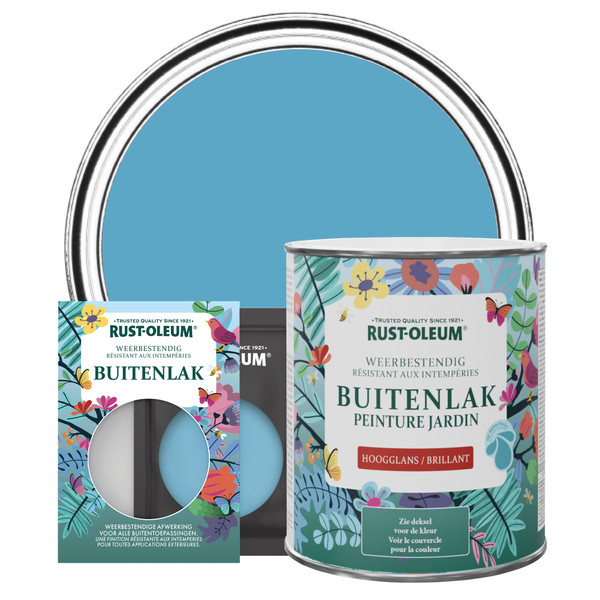 Buitenlak, Hoogglans - Ceruleumblauw