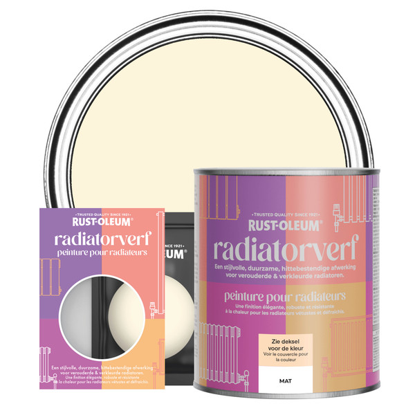 Radiatorverf, Mat  - Slagroom