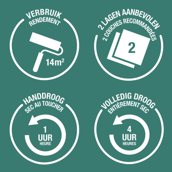 Buitenlak, Mat  - Zilversalie
