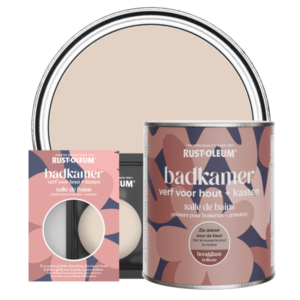 Badkamer verf voor hout en kasten, Hoogglans  - Perzik