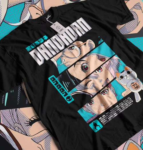 Dan Da Dan Split Panel Faces Tee