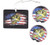 Largemouth Bass w American Flag Car Coasters Accessories Bundle USA