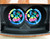 Tye Dye Pet Paw Car Coasters - Gift Set - Dog Mom, Cat Daddy, Pet Sitter, Groomer