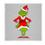 Grinch Car Accessory Christmas Gift Set - Coasters, soft cloth Towel, Air Freshener