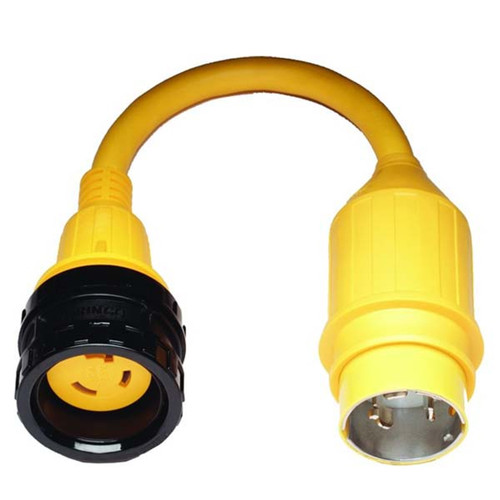 Marinco Pigtail Adapter 30A 125V Boat to 50A 125/250V Dock