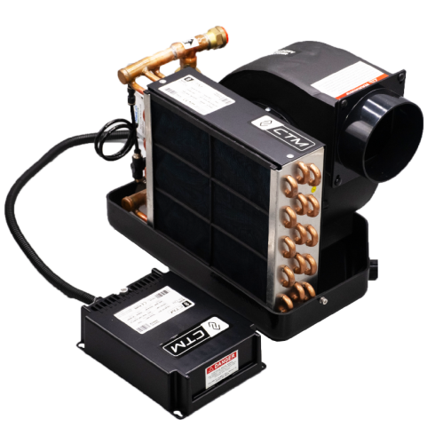 CTM AH-12H Air Handler / Fan Coil 12,000 BTU - Flow Control Valve - 230V - 50/60HZ