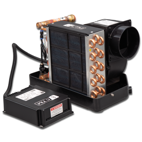 CTM AH-8H Air Handler / Fan Coil 8,000 BTU - Flow Control Valve - 230V - 50/60HZ