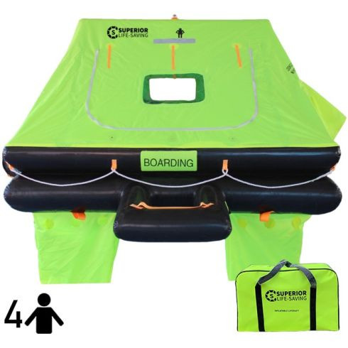 Wave Racer ISO Liferaft - 4 Person - Valise