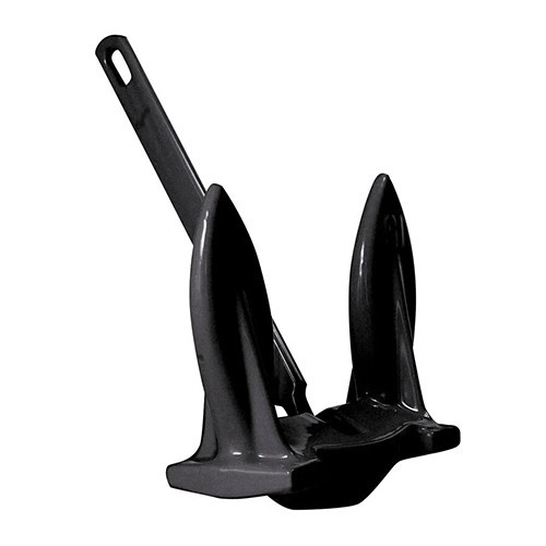 Greenfield PVC Coated Navy Style Anchor - Black