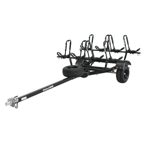 MicroSport Off-Road 4 Kayak Trailer Package (4 Sets FoldAway-J, Spare Tire)