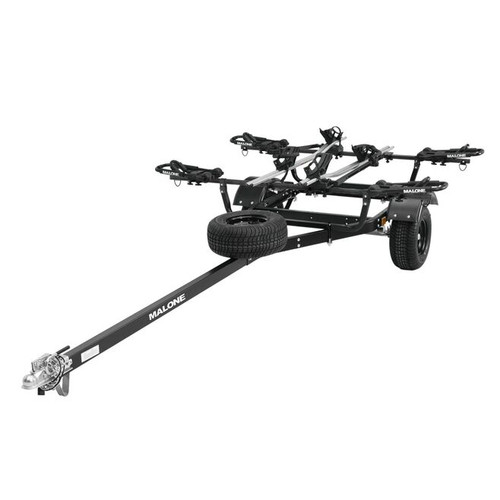 MicroSport Off-Road 2 Kayak/2 Bike Trailer Package (2 FoldAway-J, 2 Bike Racks, Spare Tire)