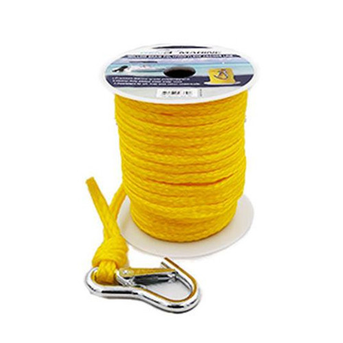 Gen3 Marine 3/8"x100' Hollow Braid Anchor Line with Heavy Duty Steel Snap Hook