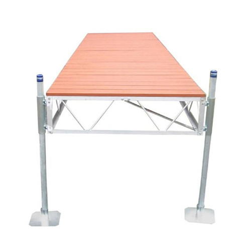 Patriot Docks Straight Dock w/ Brown Aluminum Decking