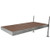 Tommy Docks Straight Dock w/Brown Composite Decking