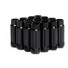 BLOX Racing 12-Sided P17 Tuner Lug Nuts 12x1.25 - Black Steel - Set of 16