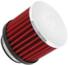 K&N 1.75in Flange ID x 3in OD x 2.5in H Chrome Finish Rubber Base Crankcase Vent Filter