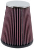 K&N Universal Chrome Filter 2 7/16 inch FLG / 5 1/8 inch Bottom / 3 1/2 inch Top / 6 inch Height