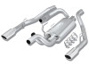 Borla 09-13 Dodge RAM 1500 5.7L CC/SB w/Fact Sngl Exh C/B 3x2.5in Single Round Rolled Split Rear