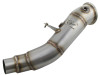 aFe Twisted Steel Down Pipe Header RACE ONLY SS-304 12-16 BMW 328/428i L4 2.0L (t) N20