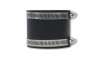 Vibrant Non Reinforced Silicone Sleeve Coupling 3.5in I.D. x 3in long BLK incl 2 SS Worm Gear Clamps