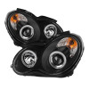 Spyder Mercedes Benz C-Class 01-05 4 DrProjector Halogen- CCFL Halo Blk PRO-YD-MBW203-CCFL-BK