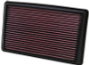 K&N 02-07 WRX/STi Drop In Air Filter 11in O/S Length / 6.563in O/S Width / 1.063in Height