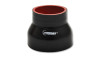 Vibrant 4 Ply Reinforced Silicone Transition Connector - 1.75in I.D. x 2in I.D. x 3in long (BLACK)